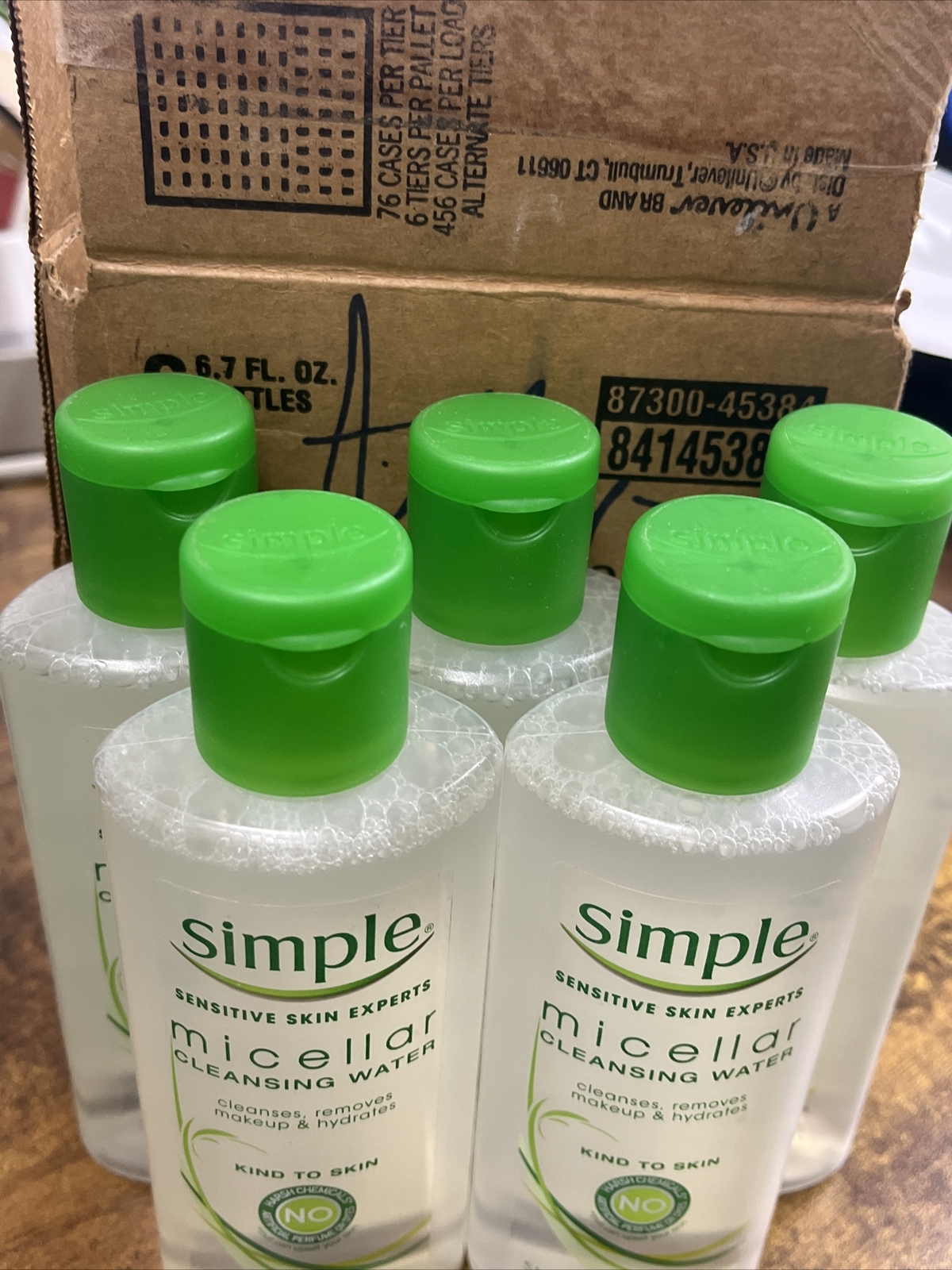 Amazon Wholesale Lot Of 5 Simple Sensitive Skin Experts Micellar Cleansing Water