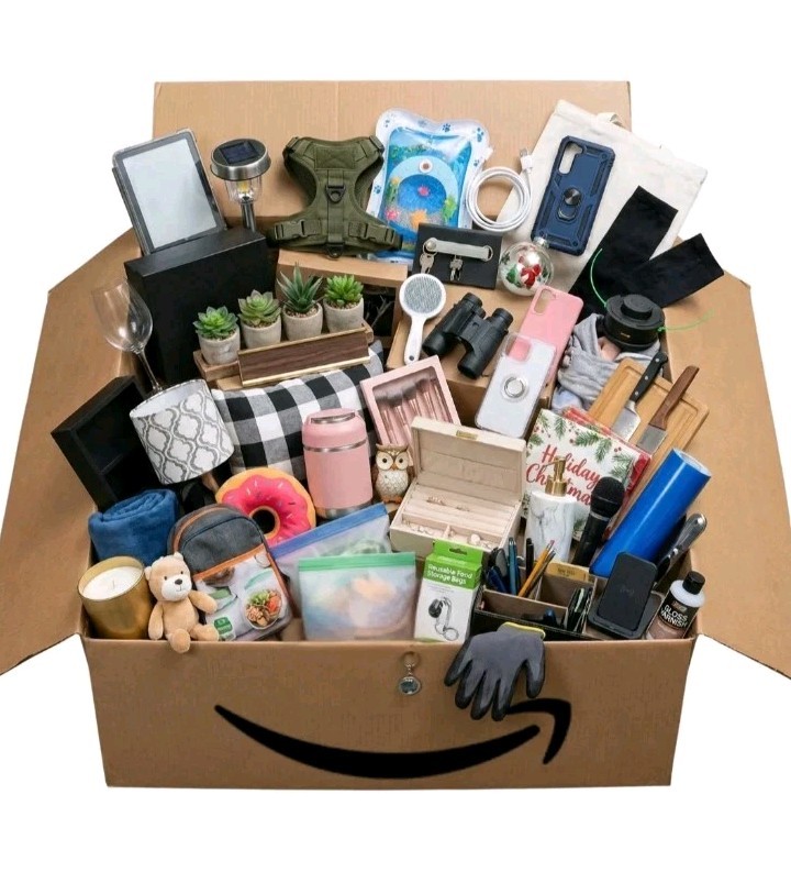 Amazon Mystery Box Brand New And Use Mixed Merchandise Cosmetics Lamps Electric
