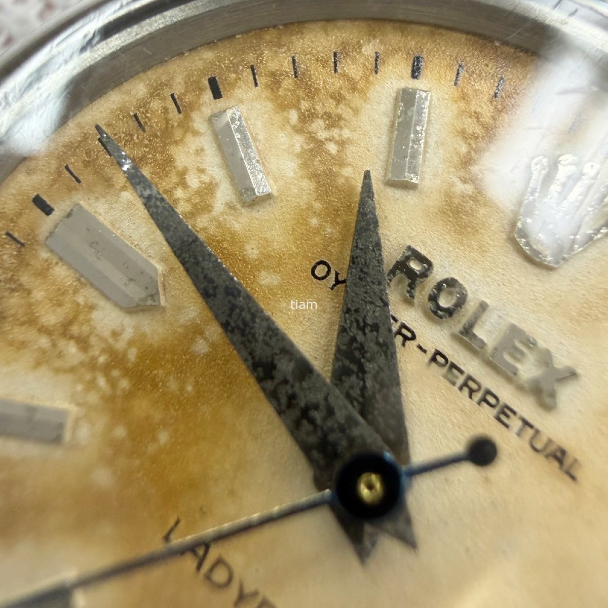 ROLEX 6516 Oyster Perpetual Date 1957 Automatic Silver SS 1130