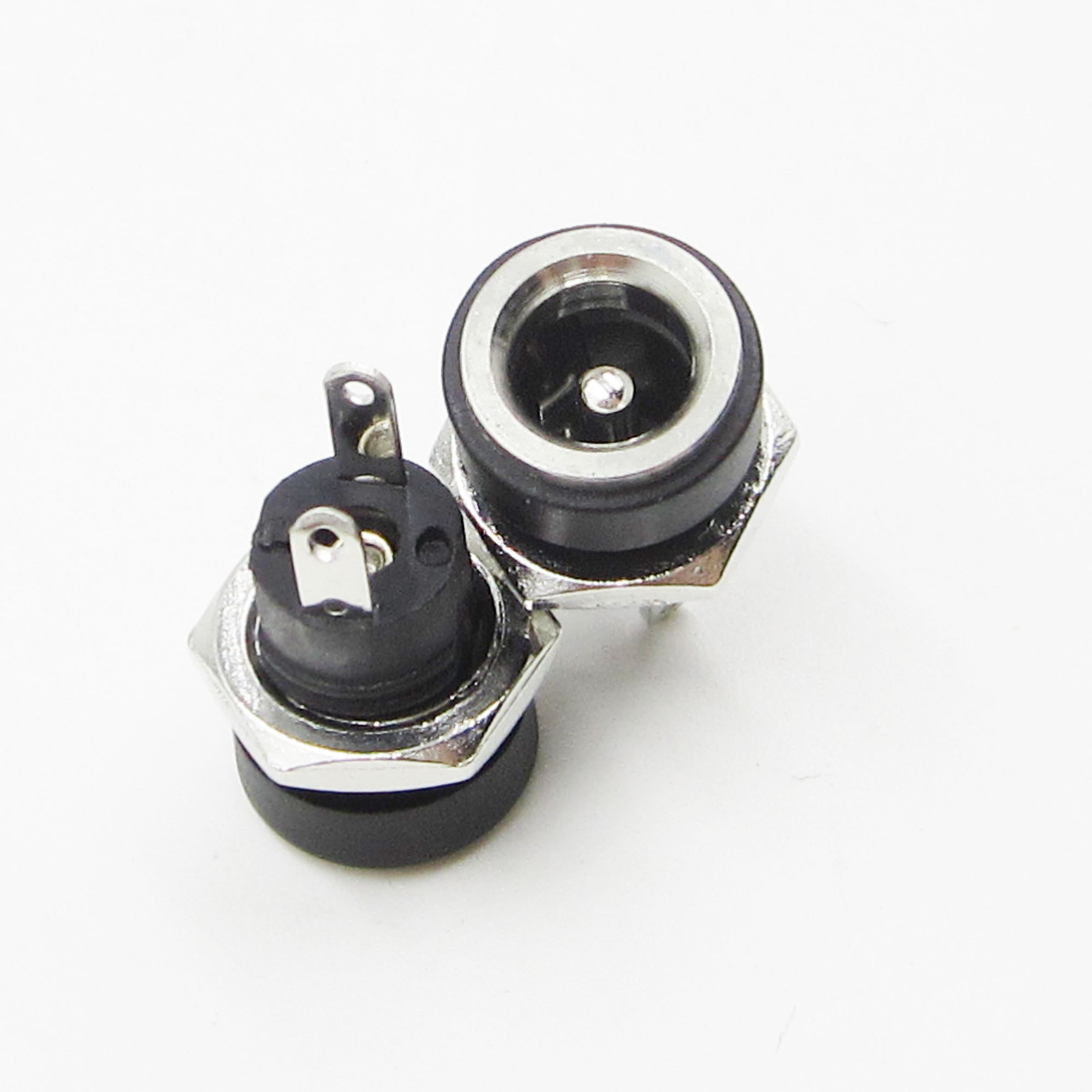 10PCS DC Power Supply Jack Socket 5.5 x 2.1mm Female Panel Mount Connector