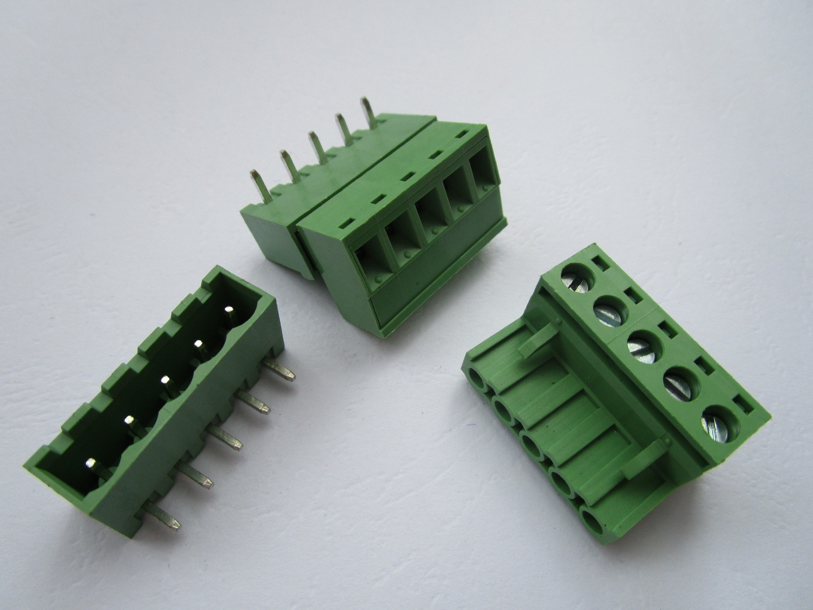 30 pcs Close Angle 5pin 5.08mm Screw Terminal Block Connector Pluggbale Type New