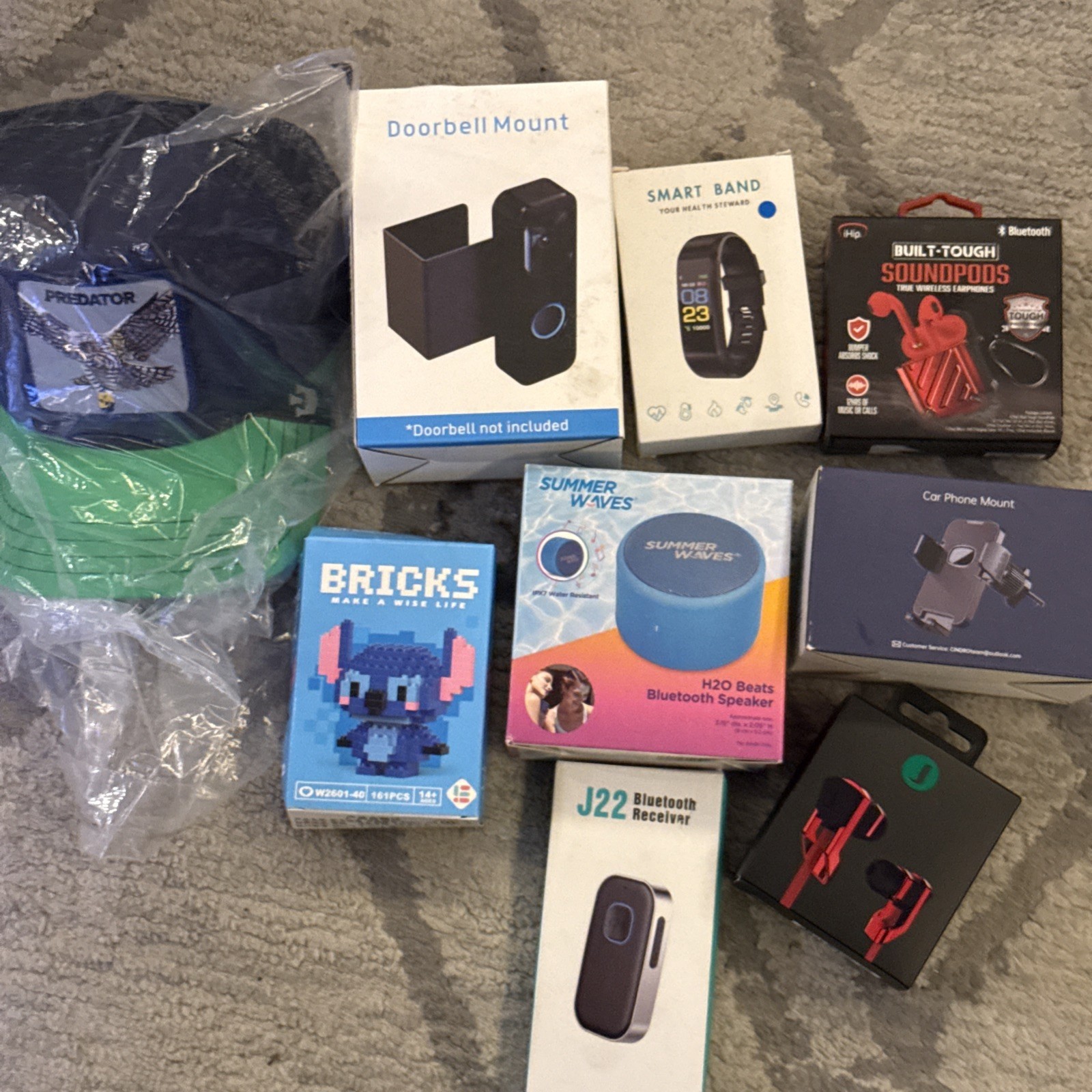 Mystery Loot Electronic General Merch Box For Resale 9 Items Total See Desc