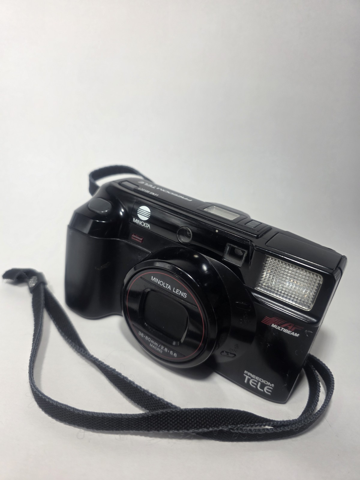 Minolta Freedom Tele 35mm Film Camera – 38–80mm Lens – Untested – As-Is