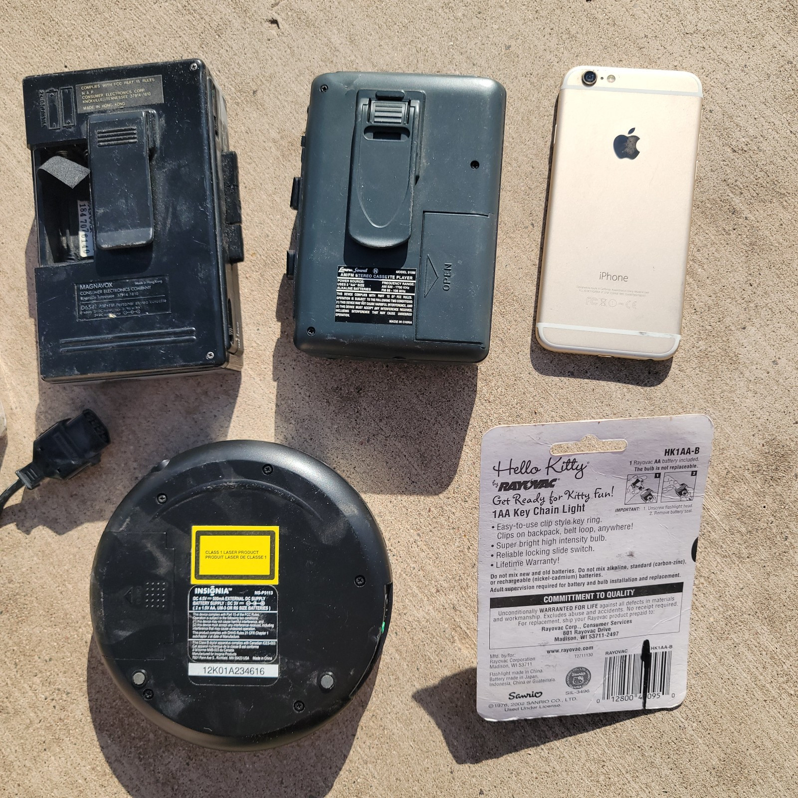 Electronics Lot IPhone 6 Walkman Portable CD Nintendo Hello Kitty Vintage Music