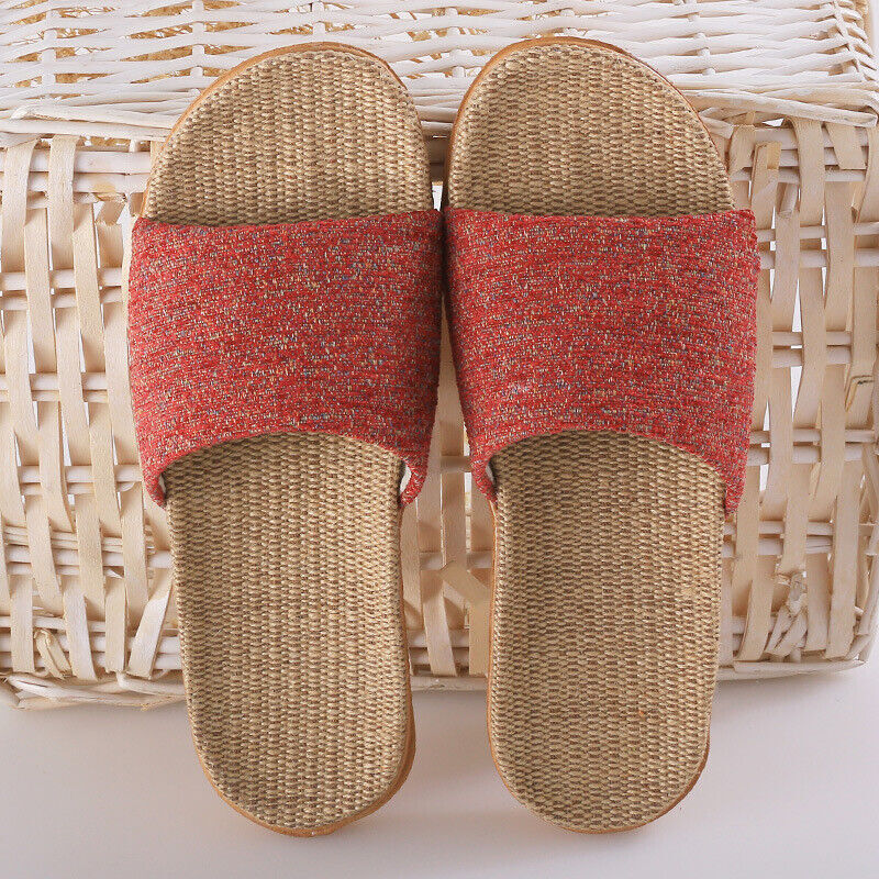 New Unisexy Tatami Slippers Home Indoor Slipper Open Toe Scuff Shoes Slides