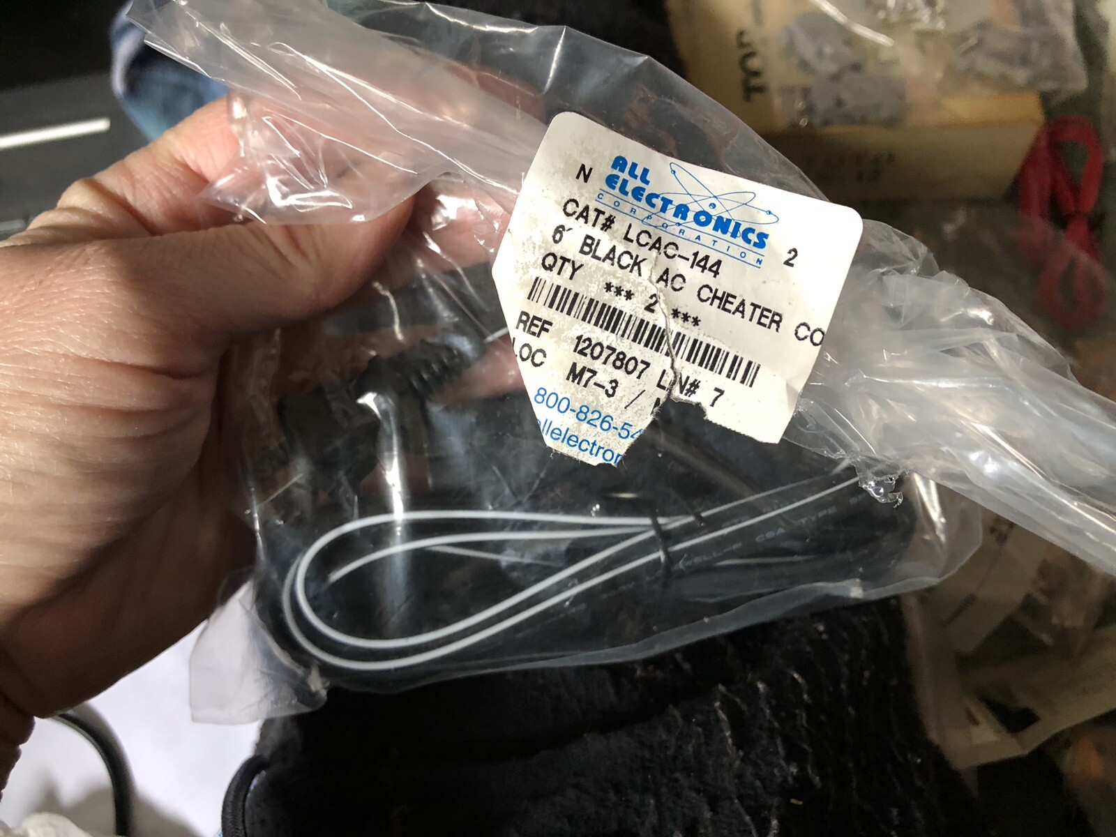 Lot of electronics electronic parts switches ohms connectors cheater cord