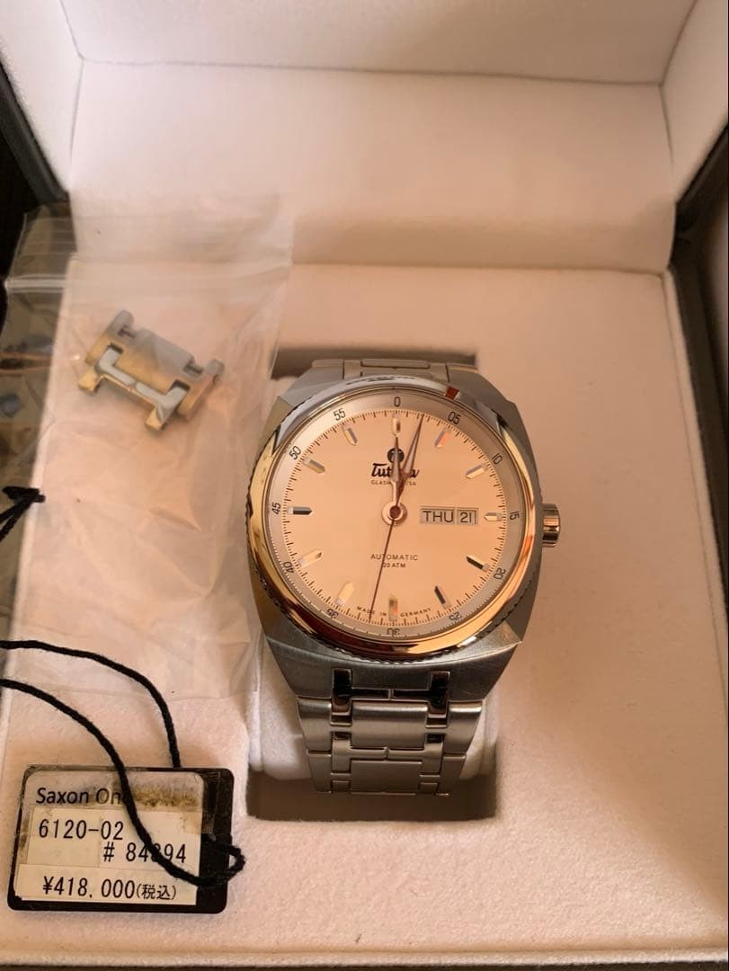 Tutima Saxon One 6120-02 Automatic Mens Watch Stainless Steel Boxed