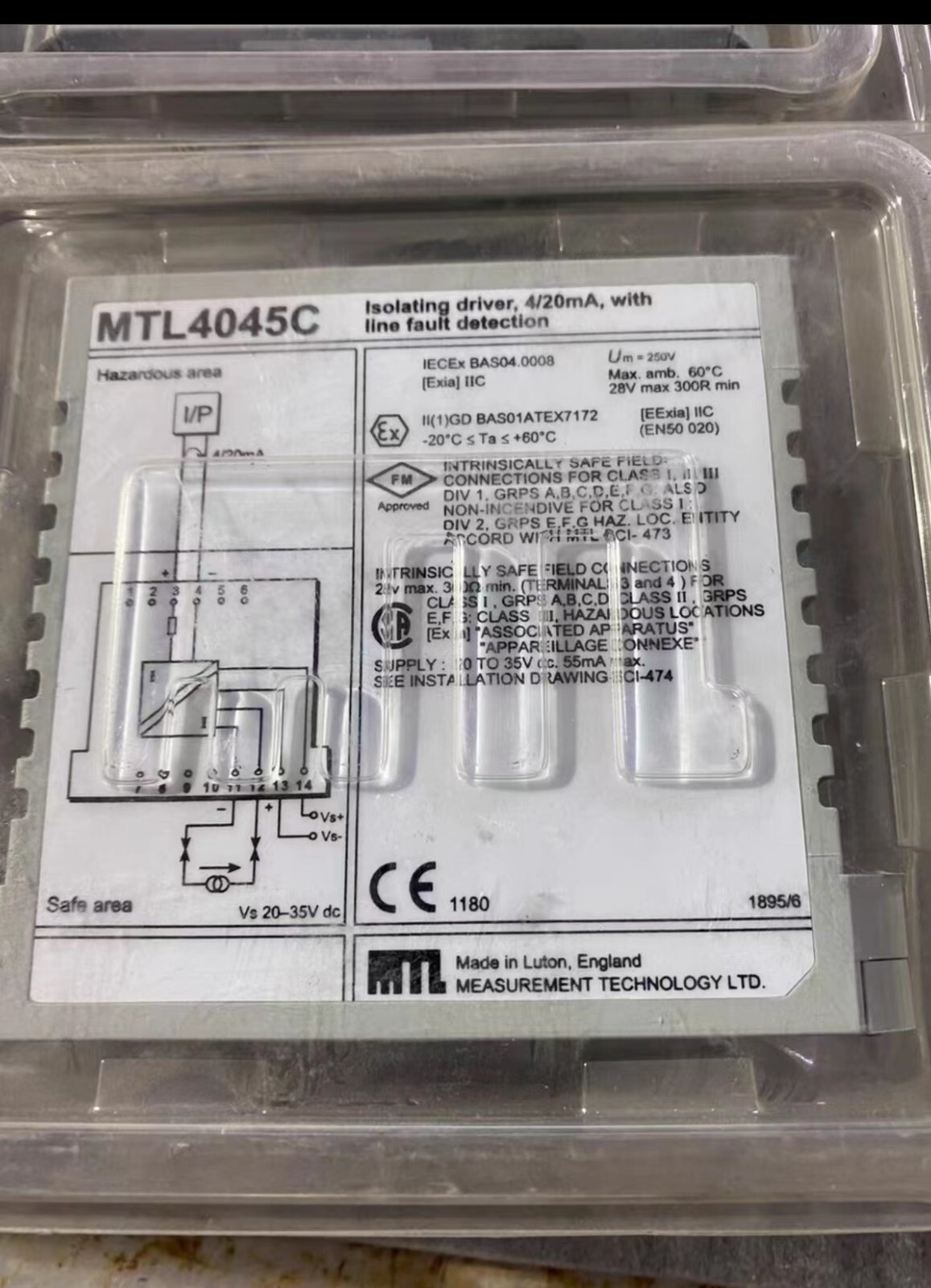 1 PCS MEASUREMENT TECHNOLOGY Ltd MTL MTL4045C Safety Barrier ALL NEW IN BOX