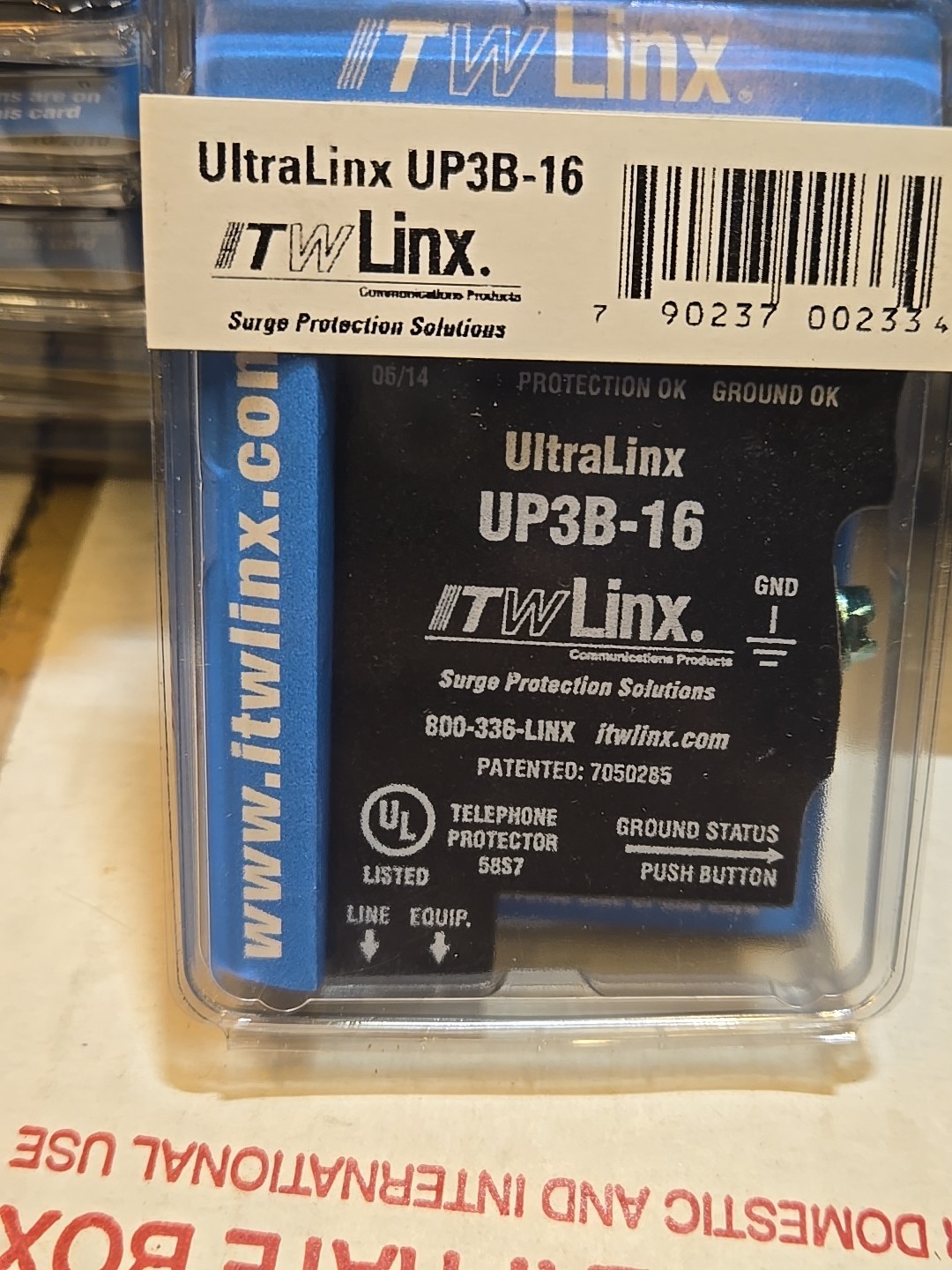 Lot Of 28, UltraLinx UP3B-16=×22, UP3B-75=×3, UP3B-7.5=×3. SURGE PROTECTION