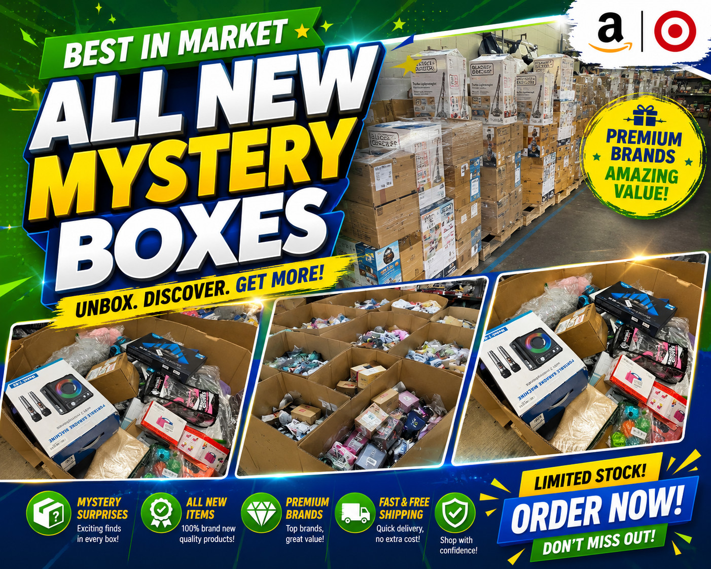 Amazon Elite Liquidation Mystery Box Premium Mixed Goods Sealed