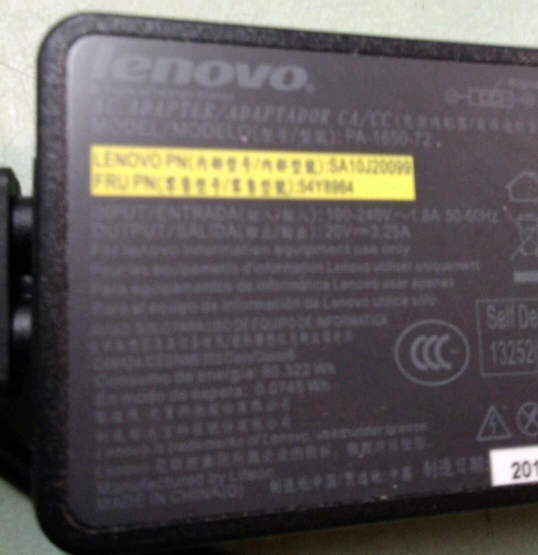 LENOVO AC Adapter PA-1650-72