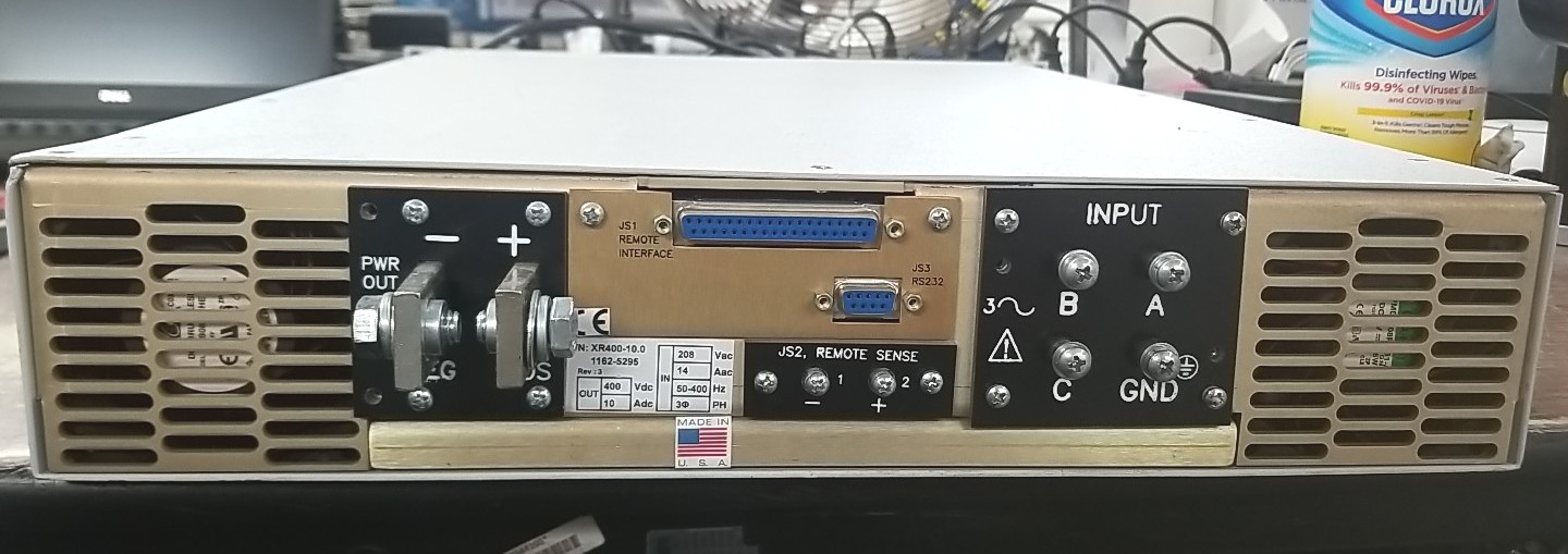 Magna-Power XR400-10 400v DC 10A Vin=240V AC 14A 3phase