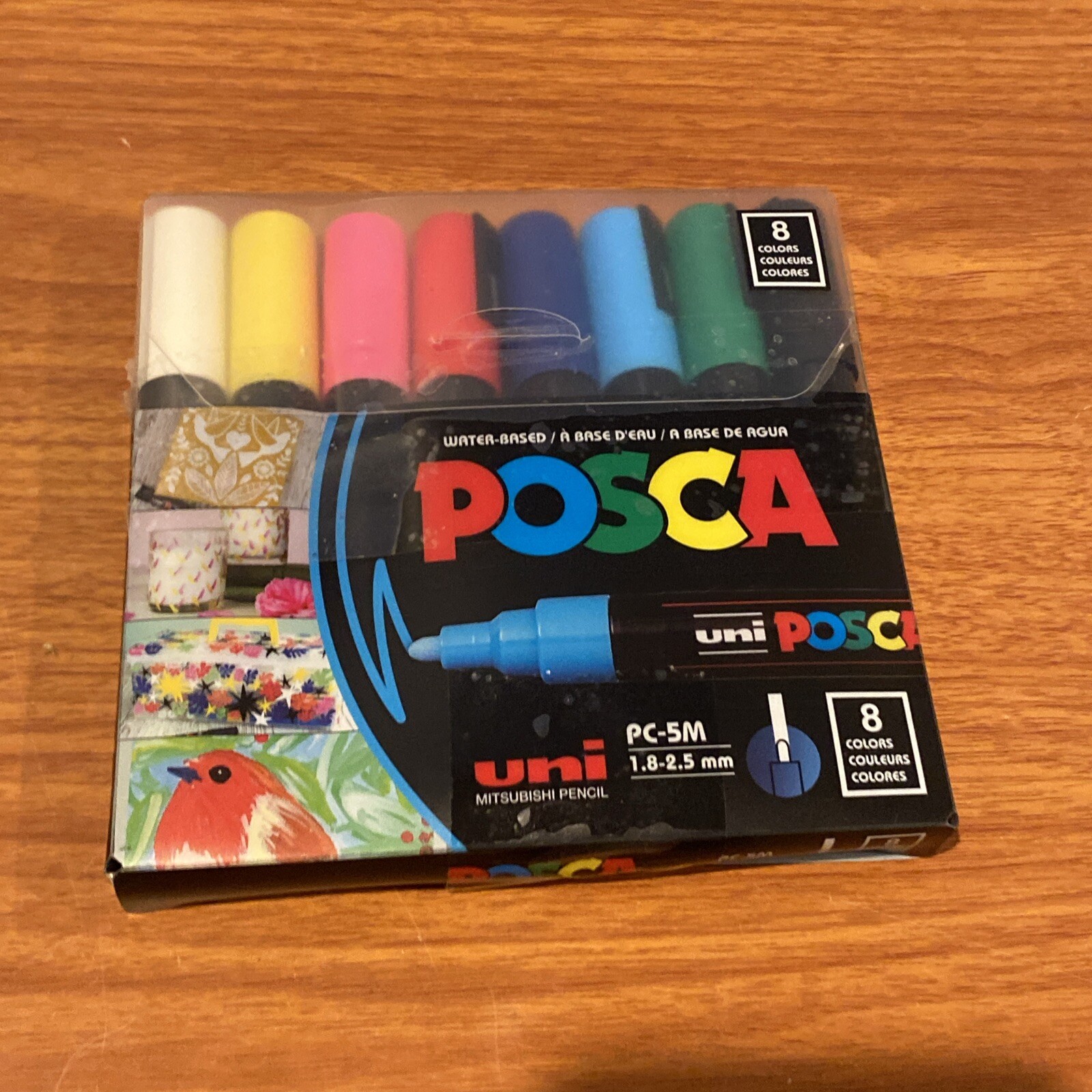 PC-5M Medium Bullet Paint Marker Set (8-Colors)