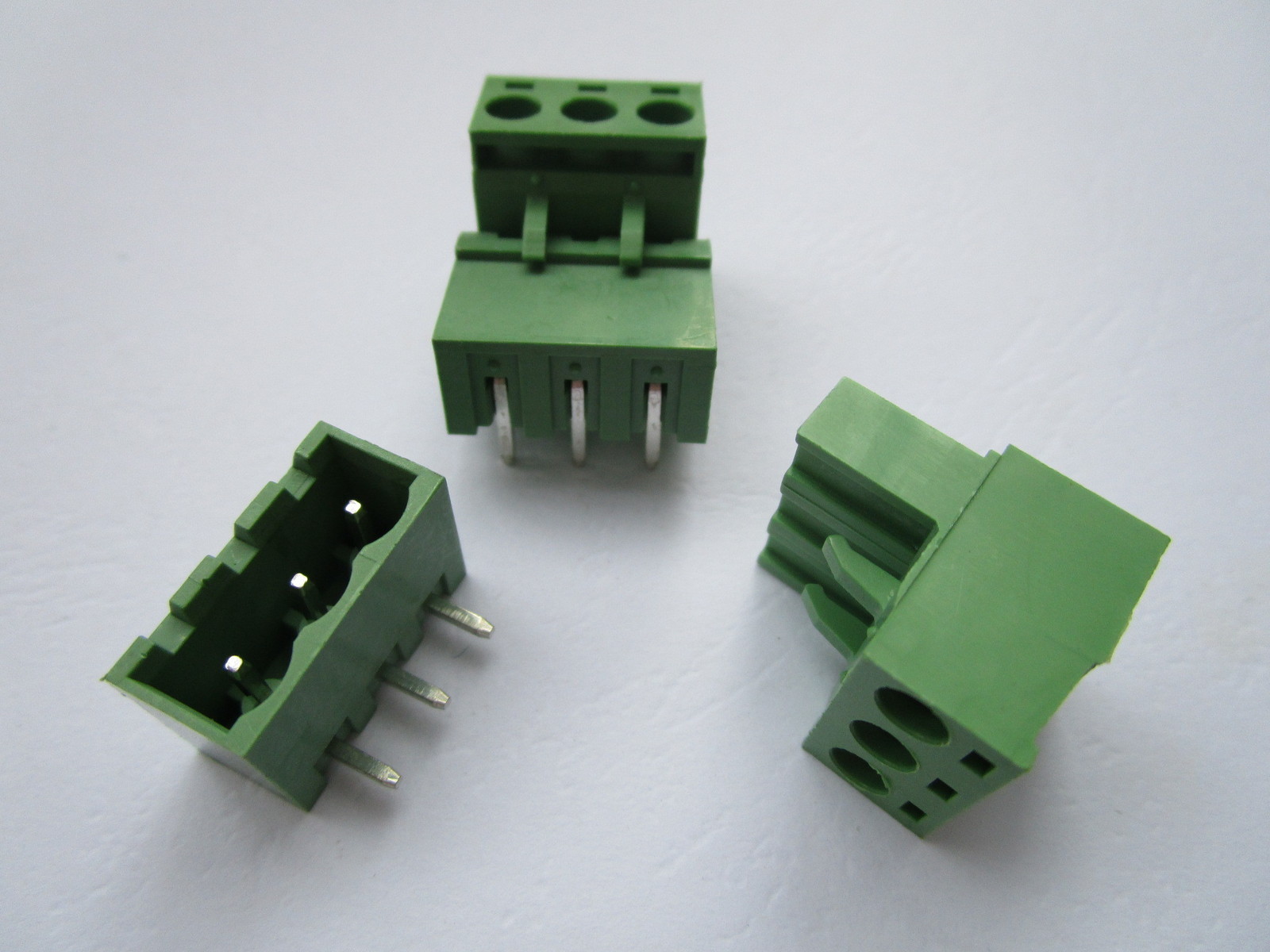 30 pcs Close Angle 3pin 5.08mm Screw Terminal Block Connector Pluggbale Type