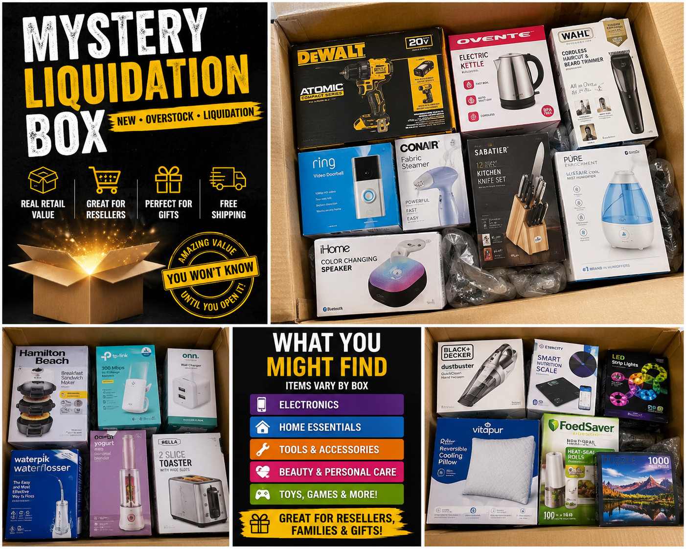 Amazon & Target Merchandise Box – Assorted Everyday Products