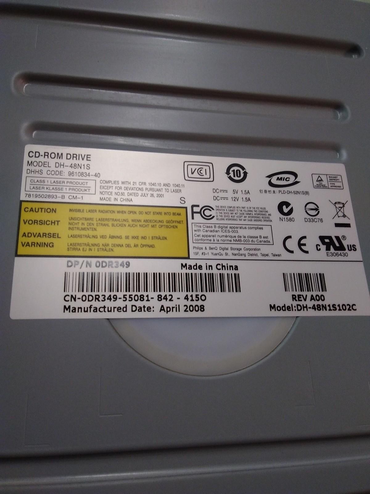 CD-ROM DRIVE DH-48N1S 0DR349 REV A00