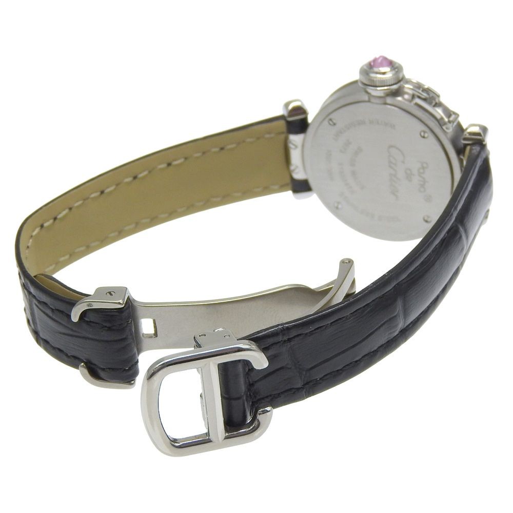 Cartier Watch Miss Pasha W3140026 Pink Stainless Steel/Leather Quartz Women’s