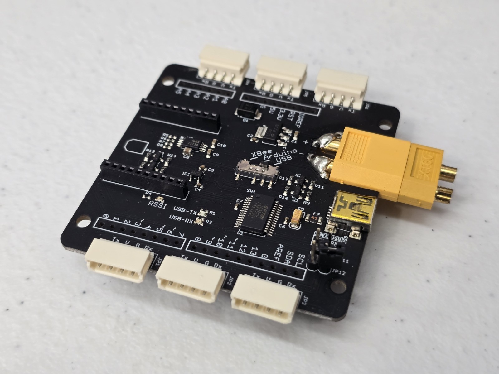 Lynxmotion SES-V2 LSS Adapter Serial & Power Distribution Board (LSS-ADA)