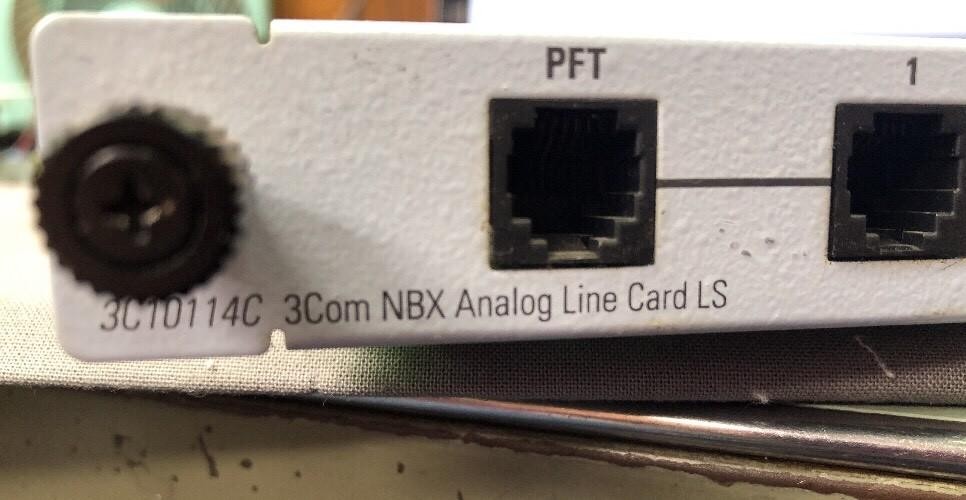 3com NBX 100 3C10114C 655-0092-03 4 Port Analog Line Trunk Card LS Loop Start