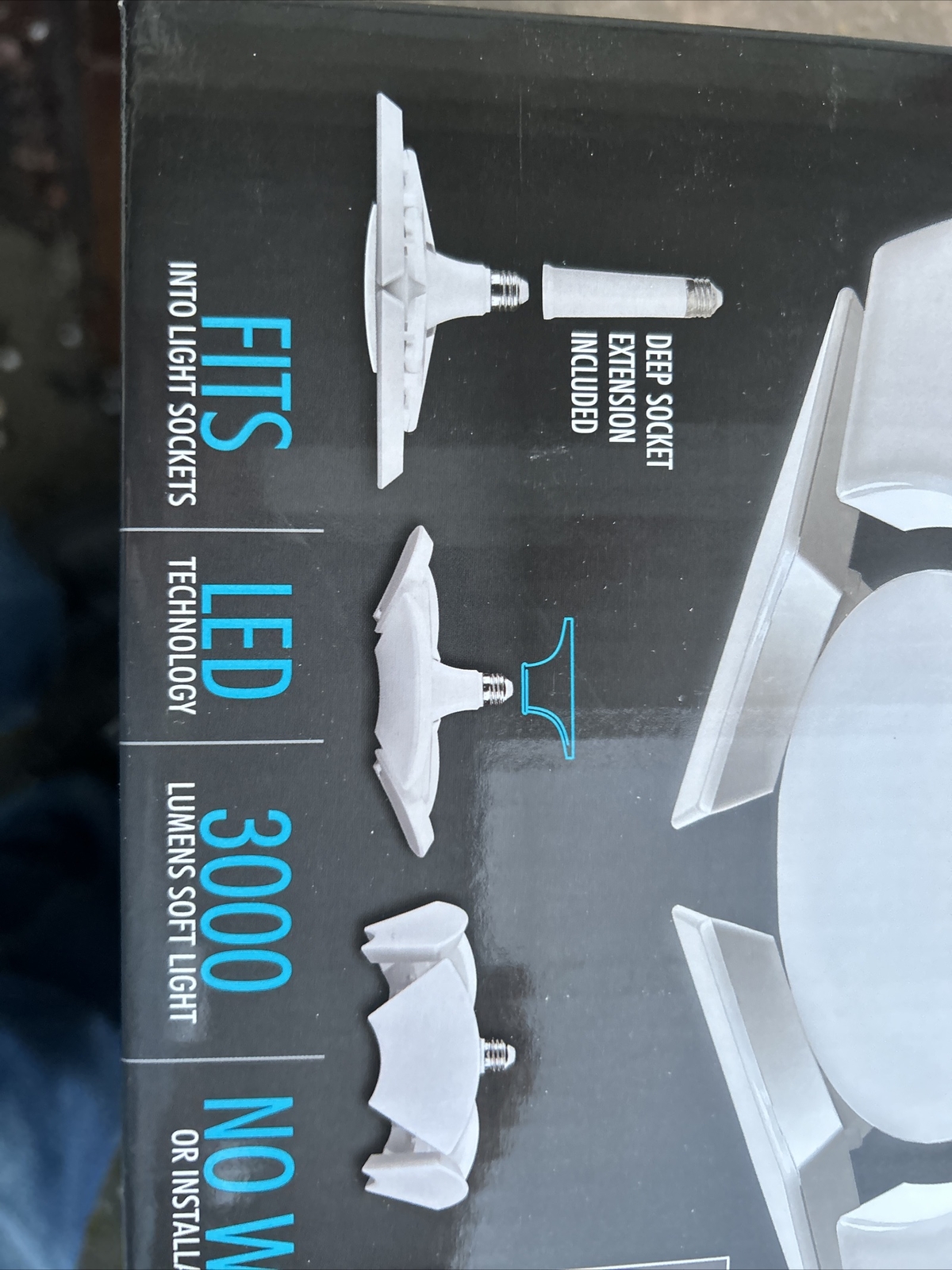 Bell + Howell Hexbulb- Six Panel Bulb with Adjustable Light As Seen On TV, Light