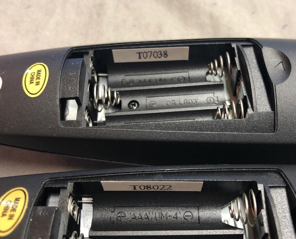 LOT OF 2 POLYCOM REMOTES T07038 T08022