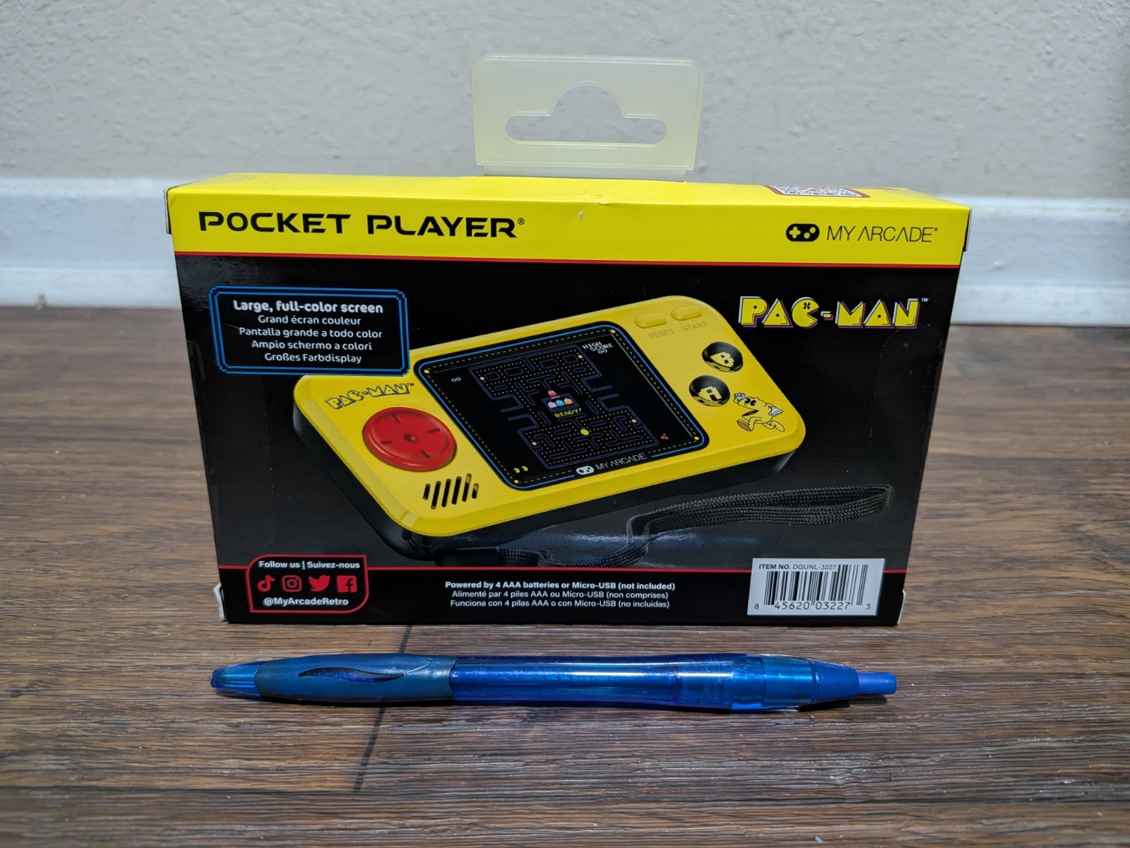 PAC-MAN Wireless Speaker, Charger, and Light & 3-Game Pocket Player Gift Set!