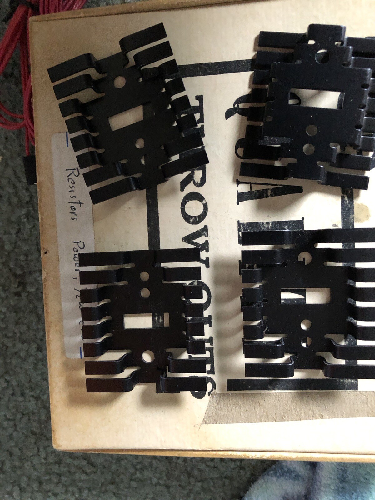 Lot of black thermal heats ink electronic things