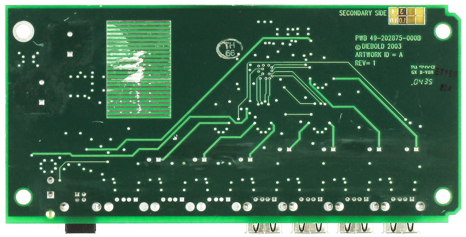 Diebold 49-202839-000B ATM 4 Port USB Hub Control Board