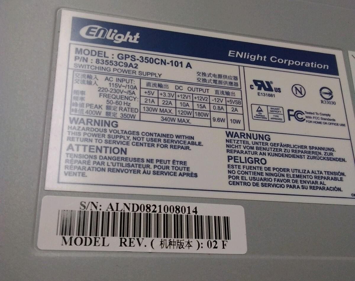 GPS-350CN-101 A ENLIGHT P/N 83553C9A2 REV 02 F