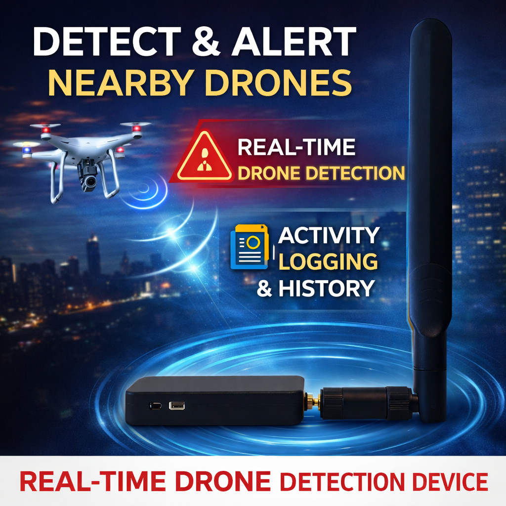 Portable Drone Detection Device – Remote ID UAV & Pilot Tracking System