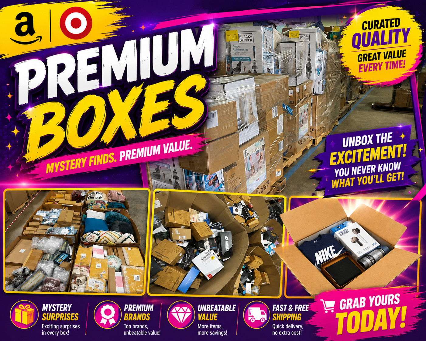 Amazon Mystery Treasure Collection Filled With Overstock Deal Finds