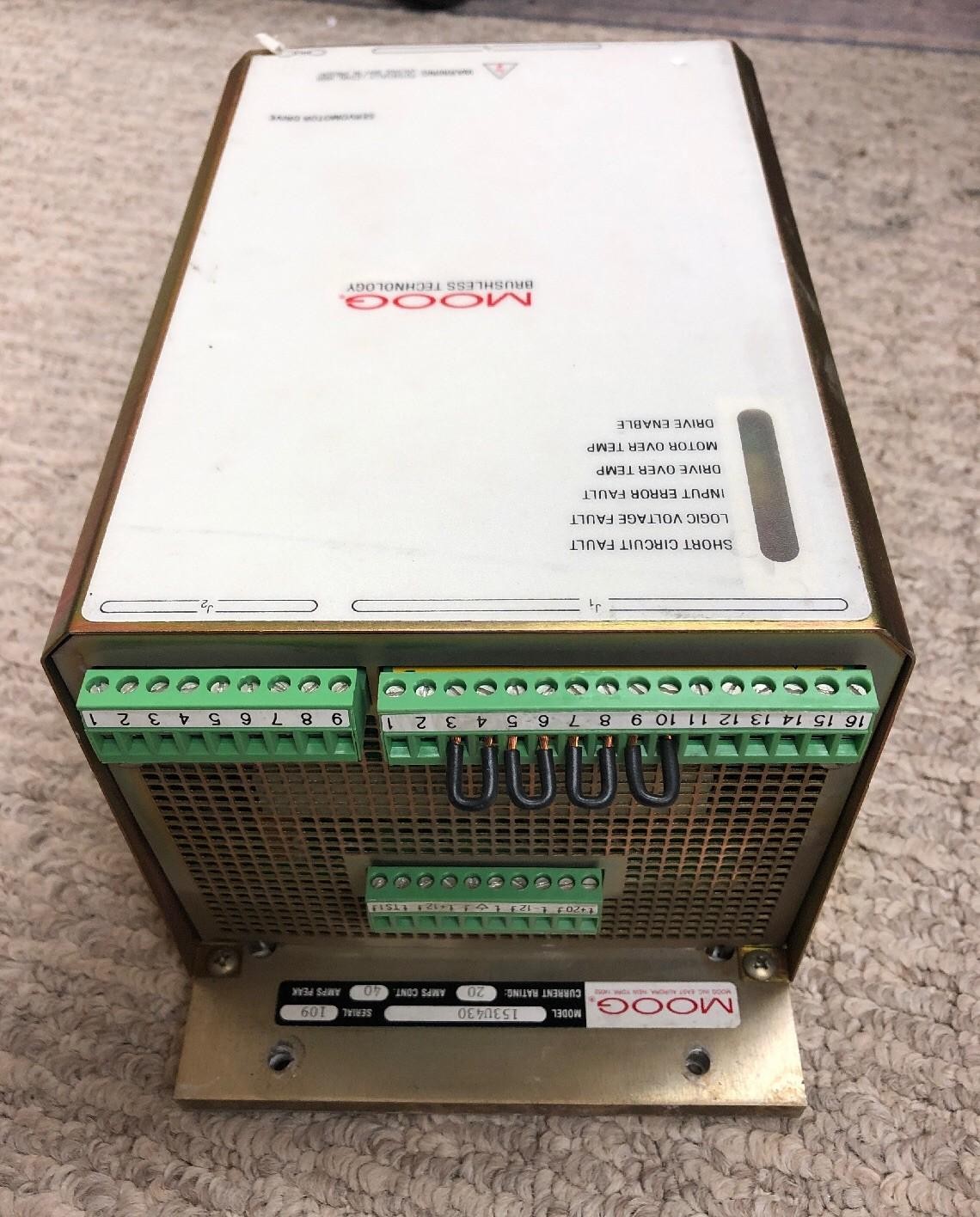 Moog Brushless Servomotor 20A Servo Drive 153U430A