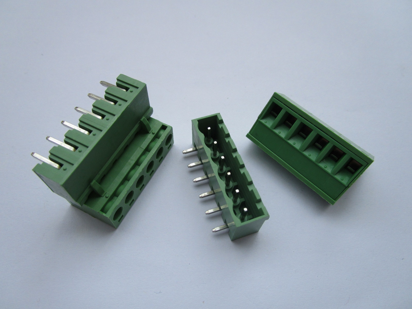 50 pcs 5.08mm Close Angle 6 pin Screw Terminal Block Connector Pluggable Type