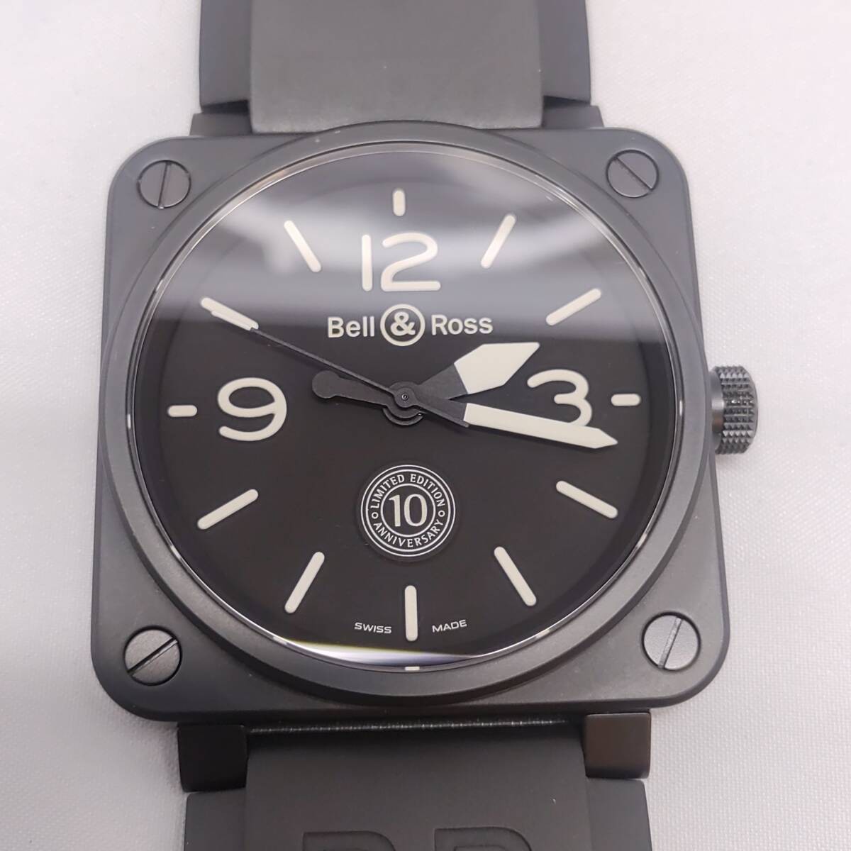 Bell & Ross BR01-92 10th Anniversary Limited 500 Black Ceramic Automatic Watch