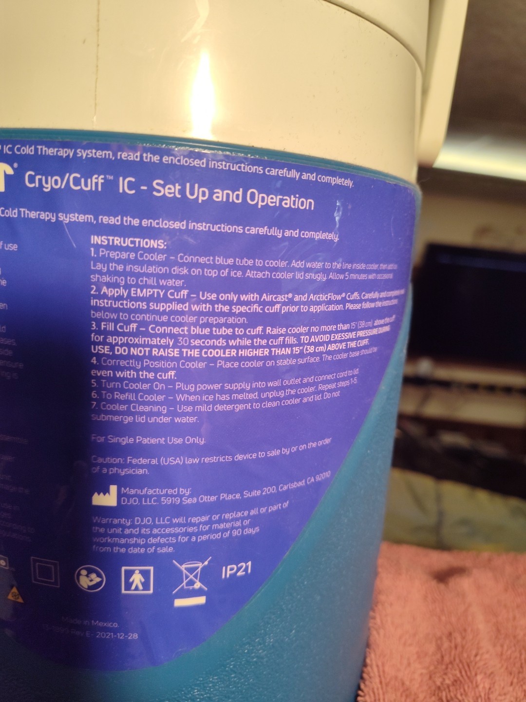Aircast Cryo/ Cuff IC Cooler