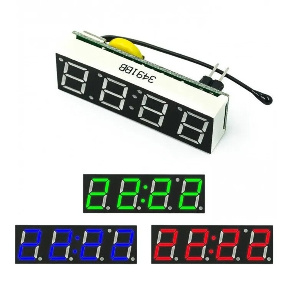 Digital Clock Module Customizable Display Options Automatic Brightness Control