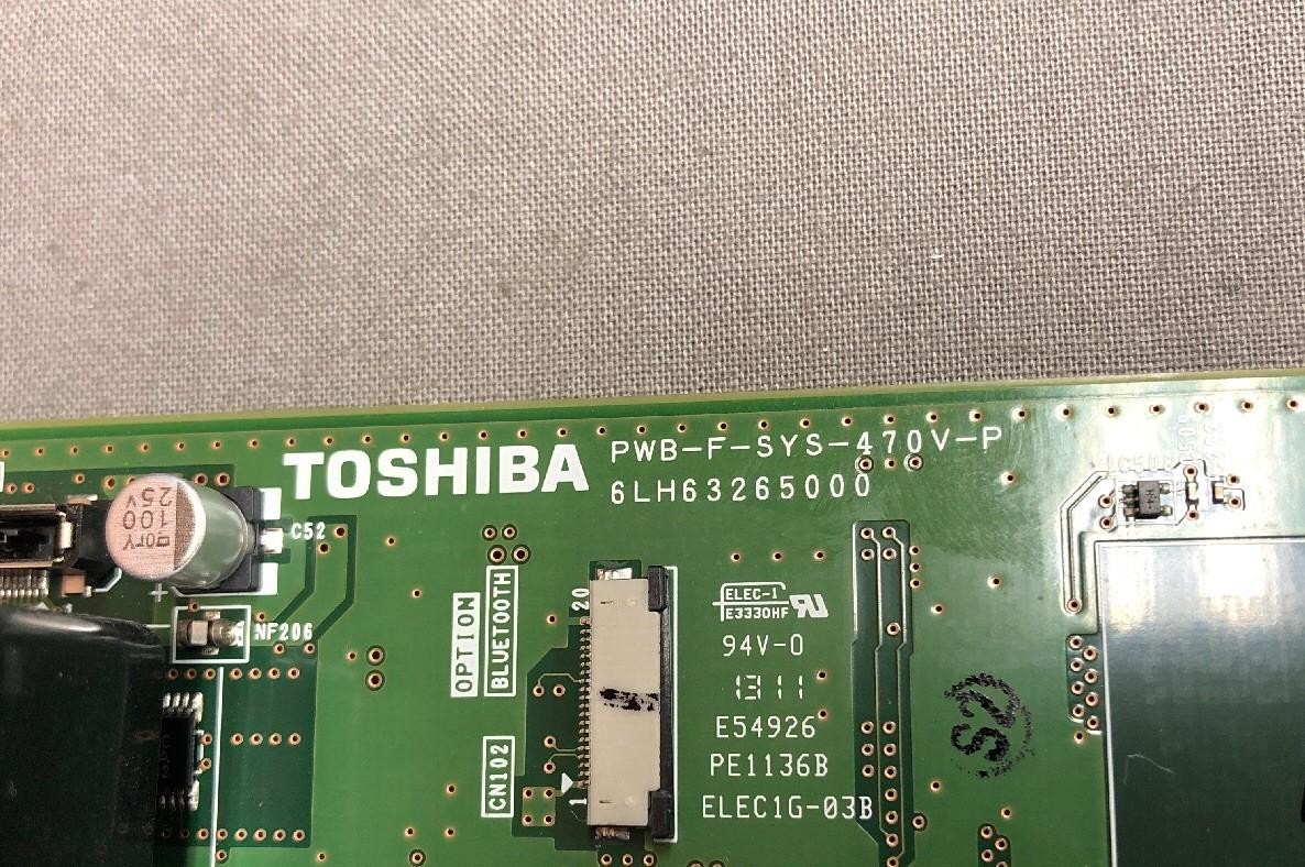 Toshiba E-Studio 755 Replacement System Board PWB-F-SYS-470V-P 6LH63265000
