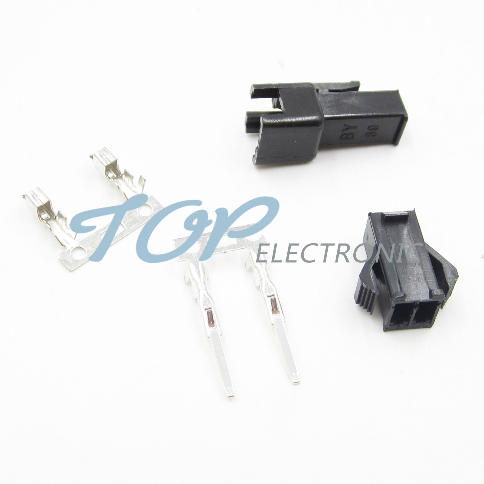 20sets JST Connector Plug 2-Pin Female ,Male ,Crimps New Black