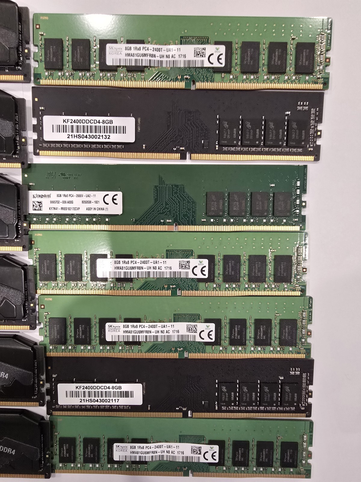 Intel CPUs, PNY DDR4 RAM, Tripp Lite PDUMH15ATNET PDU, APC BE650G1 UPS Lot