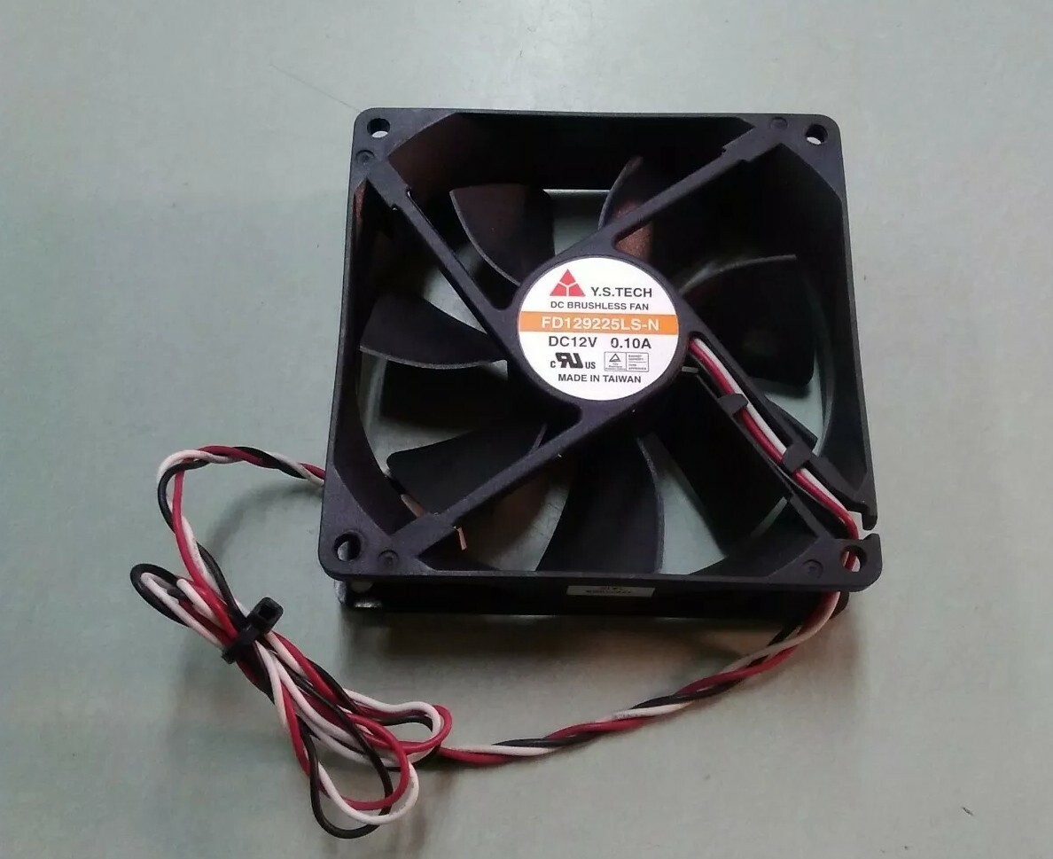 Y.S. Tech Desktop DC Brushless Cooling Fan – FD129225LS-N 12V 0.10A