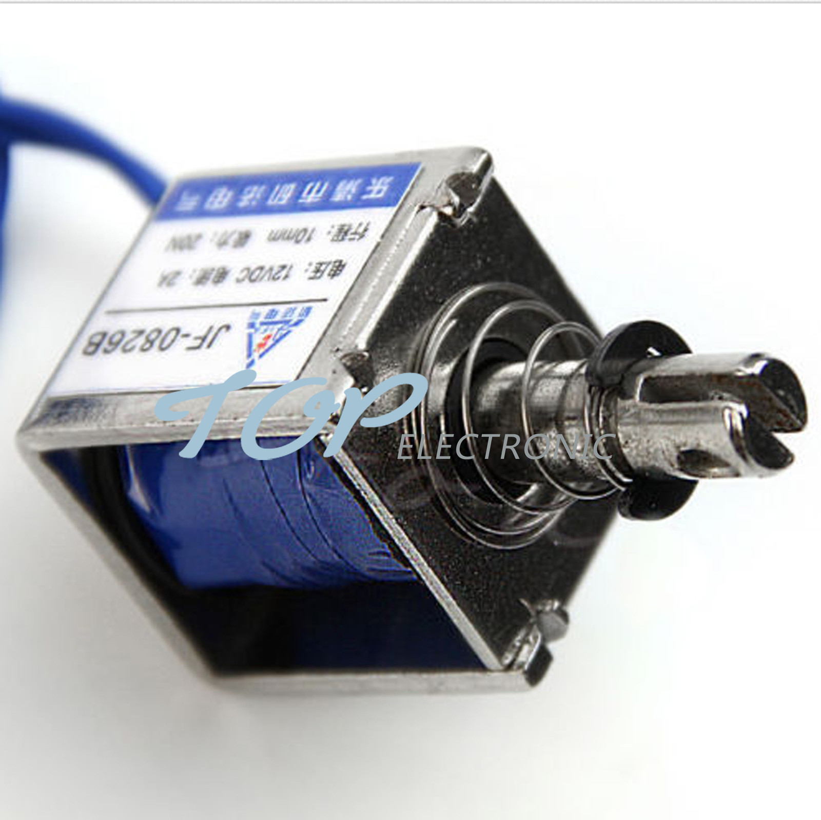 DC12V/2A Reset 10mm 20N Push Pull Type Open Frame Solenoid Electromagnet