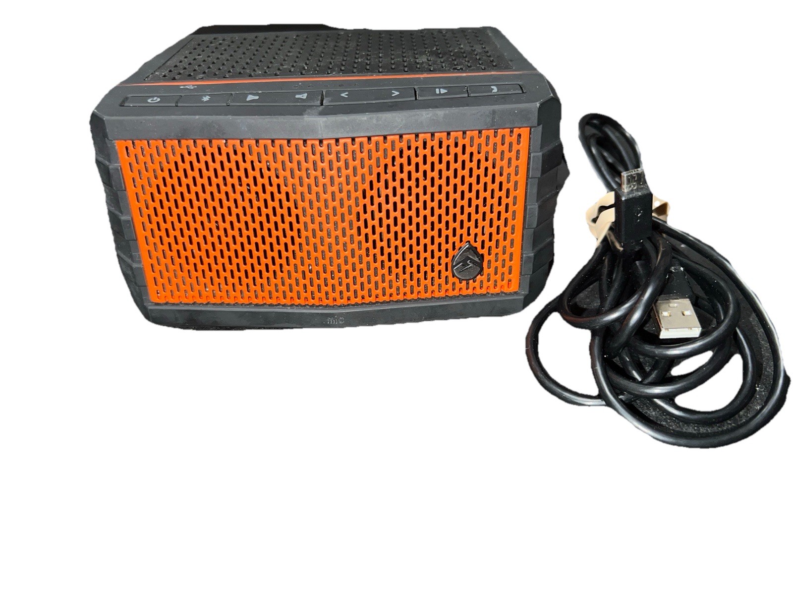 ECOXGEAR Ecojam Waterproof Bluetooth Portable Speaker (Black) With Orange +usb
