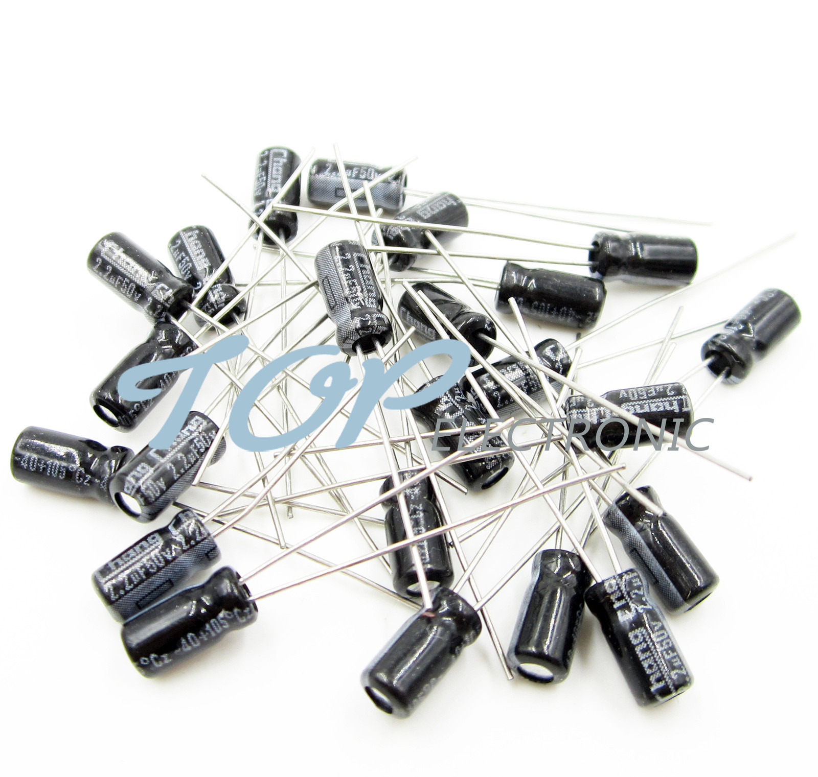 20PCS 2.2uF 50V 105C Aluminum Electrolytic Capacitor 4×7 New