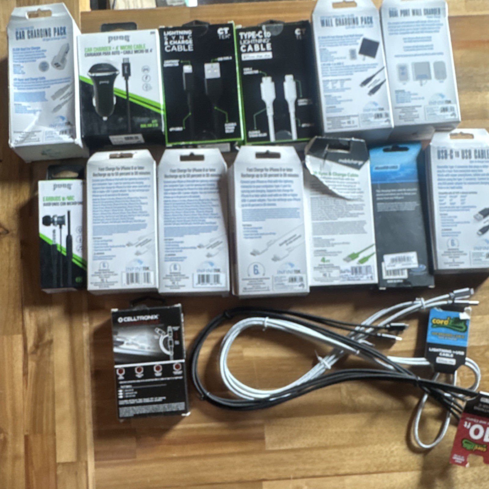 INFINITEK Celltronix pong 3-IN-1 Charging Cable Fast Charging USB-C Lightning