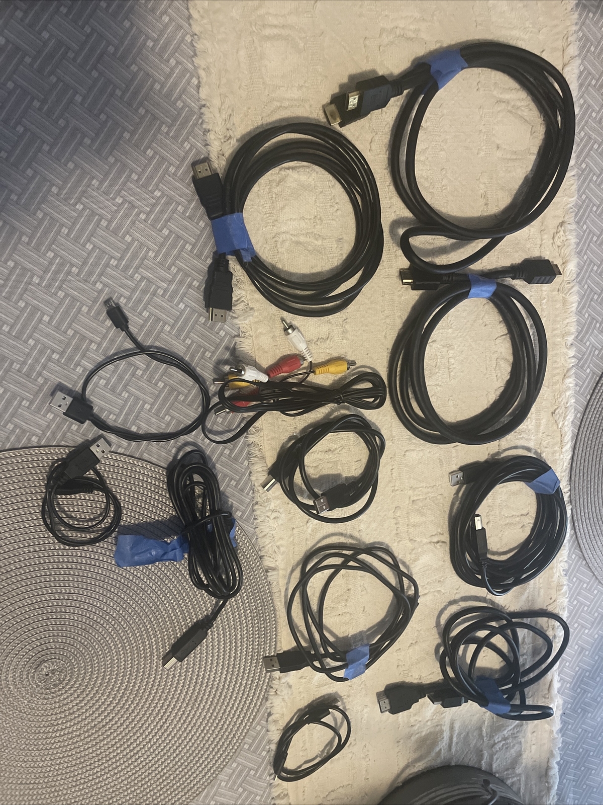 Assortment Of 12 Bundle Of Cords