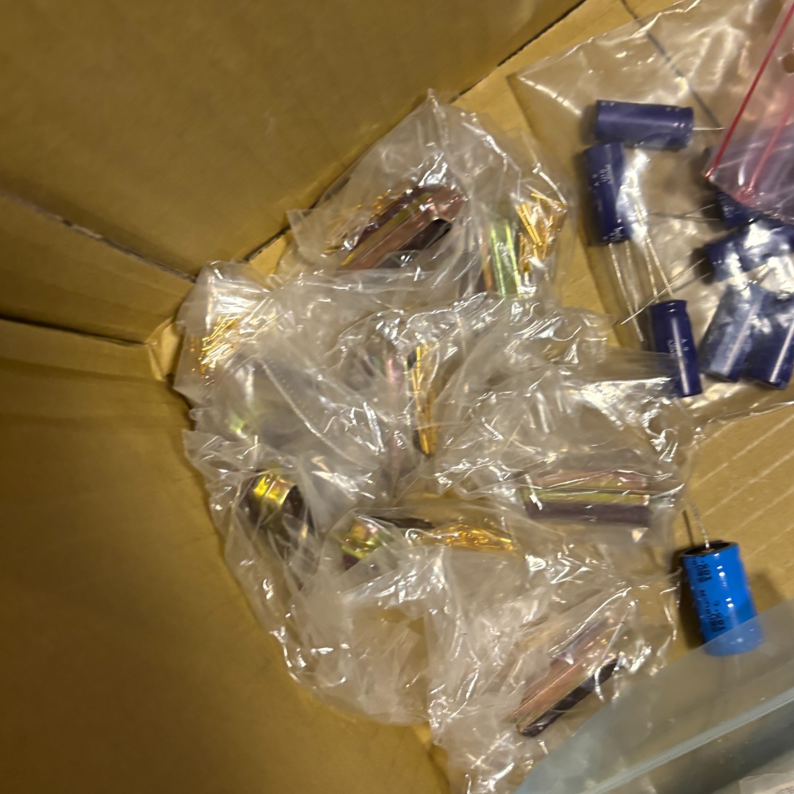 Junk Drawer Mixed Lot Vtg Electronics Caps, Fans, Adapters For Parts Or Rebuild