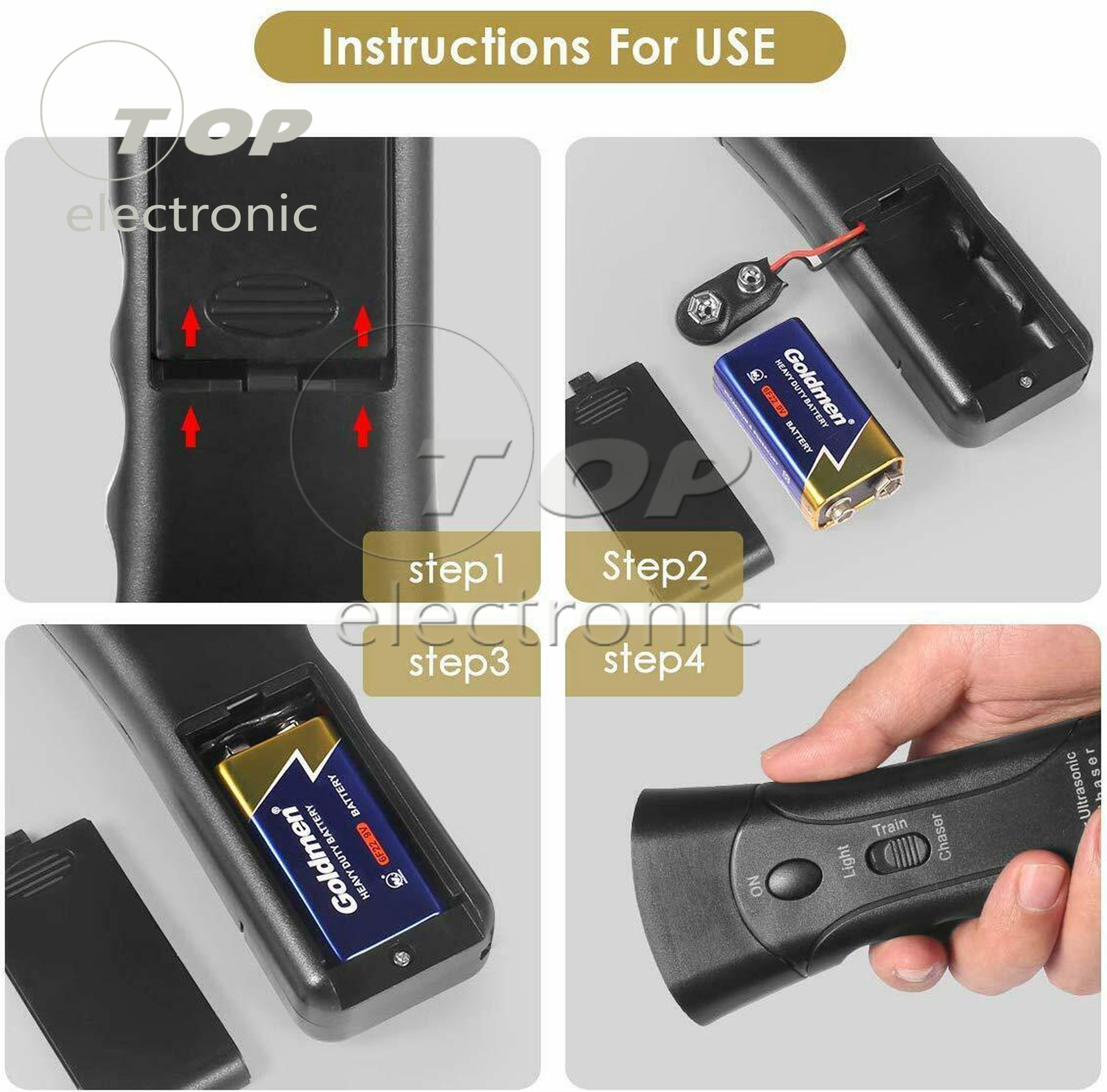 For Ultrasonic Stop Barking Away Bark Control Dog Training Repeller Device