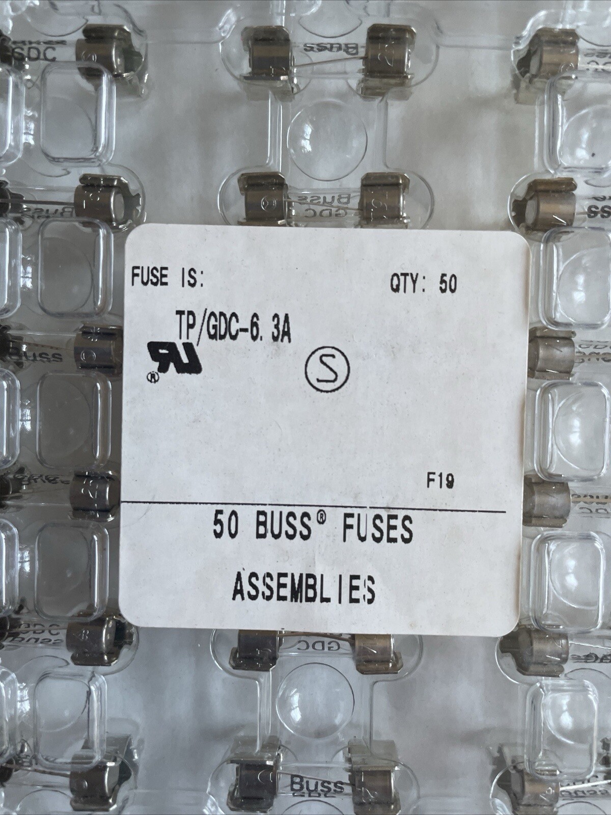GDC-6.3A Time Delay 6.3A Slow Blow Acting Fuses (box Of 1000 pc) Bussmann