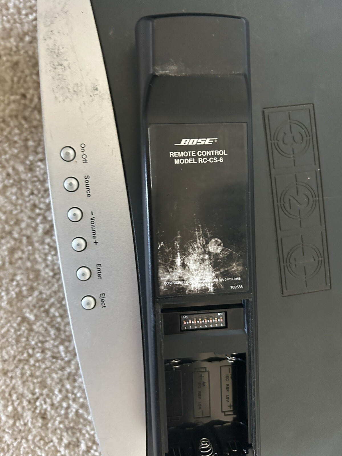 Lot Of Bose Speakers: Companion 2, Rc-cs-6 Remote, Av321 Media Center, Power Cab