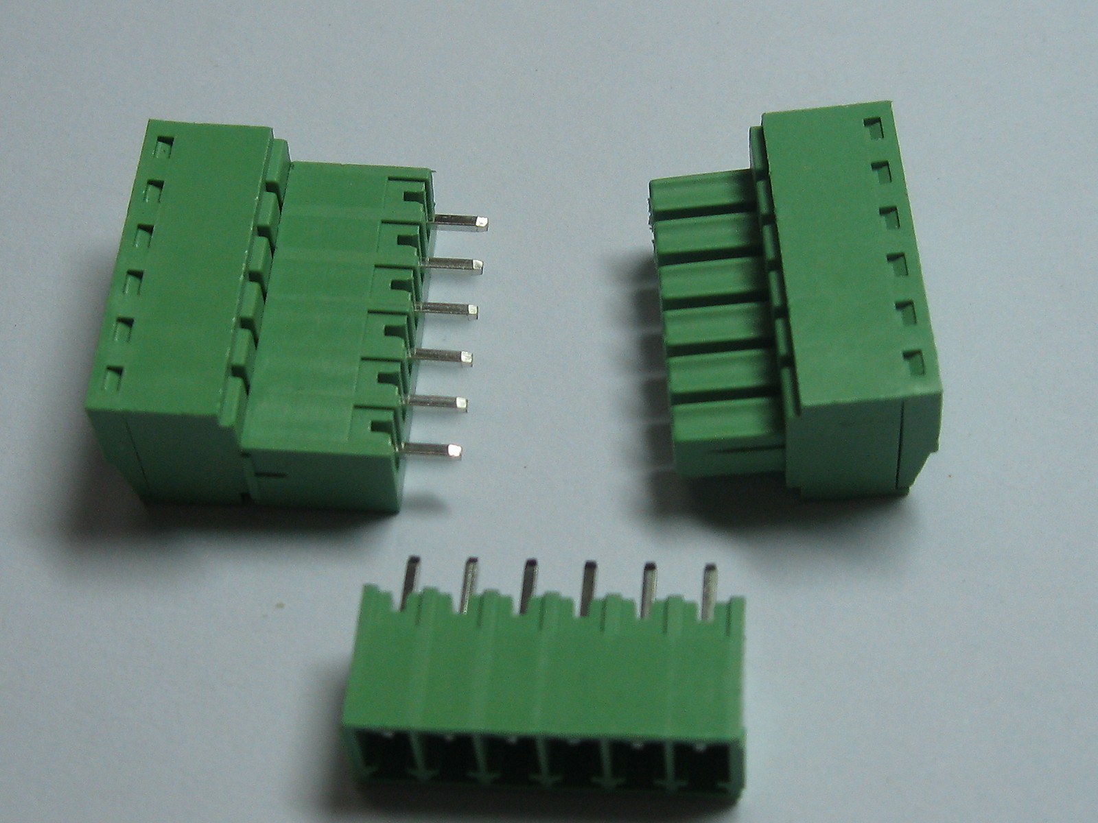 12 x Screw Terminal Block Connector 3.5mm 6pin/way Green Pluggable Type Straight
